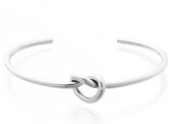 Minimalist Knot Open Cuff Bracelet